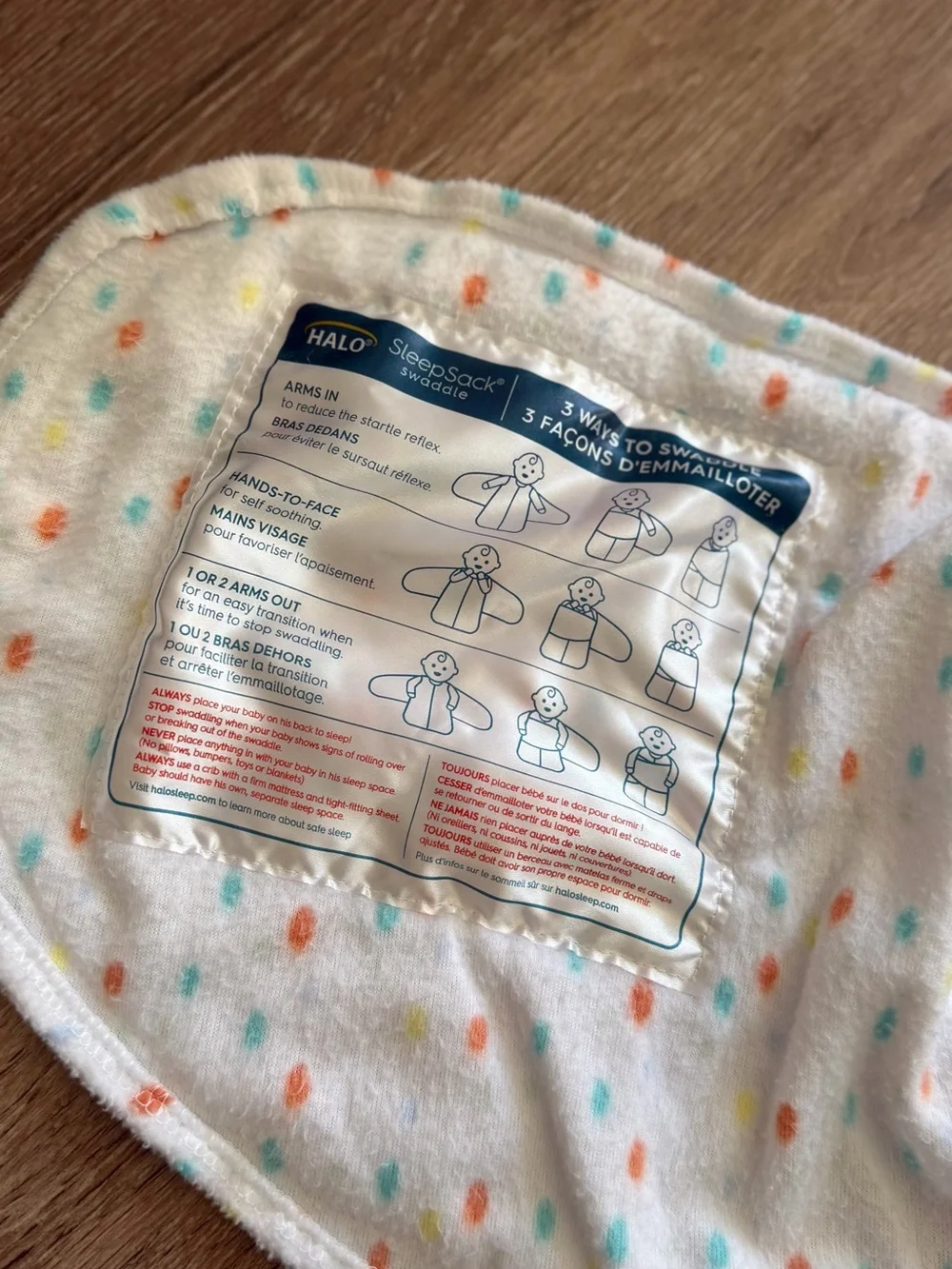 Halo Baby Swaddle 0-3months HALO Micro-Fleece Sleepsack Swaddle 6-12lbs Newborn